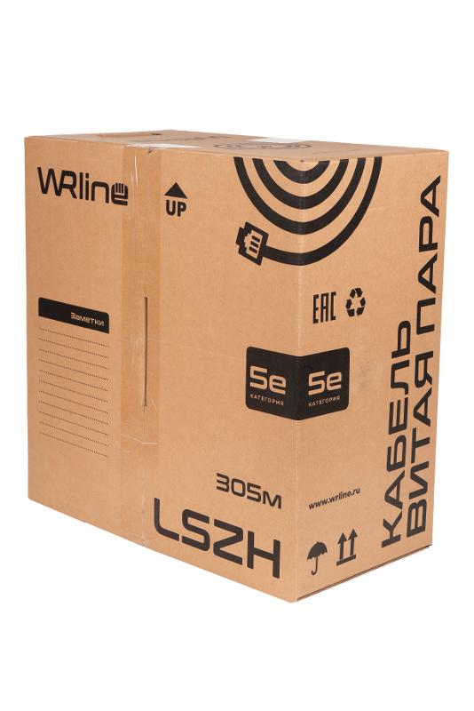 WR-FTP-4P-C5E-LSZH-GY Витая пара, экран., F/UTP, кат., 5e, 4 пары (0,50 мм), одножил., внут., LSZH, нг(A)-HF, серый, 305 м