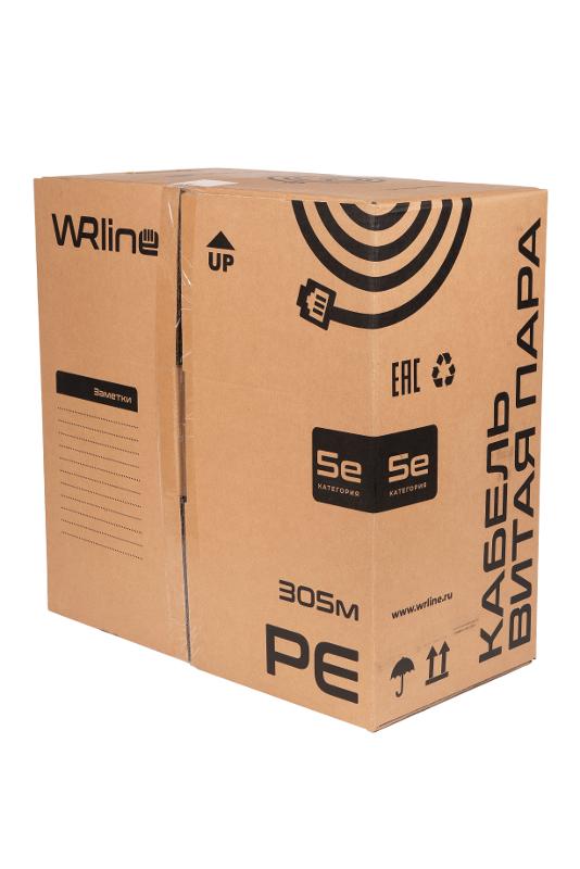 WR-FTP-4P-C5E-PE-BK Витая пара, экран., F/UTP, кат., 5e, 4 пары (0,50 мм), одножил.,, внешний, PE, , 305 м