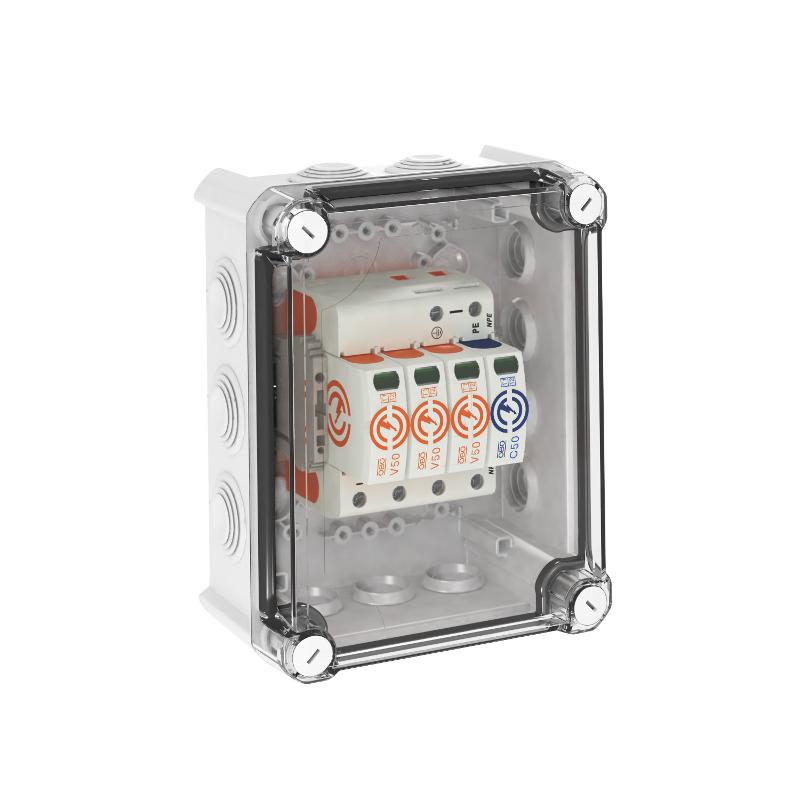 Комплект УЗИП V50-3+NPE в защитном корпусе (Класс I+II), 280 В (VG-V50-3+NPE-280)