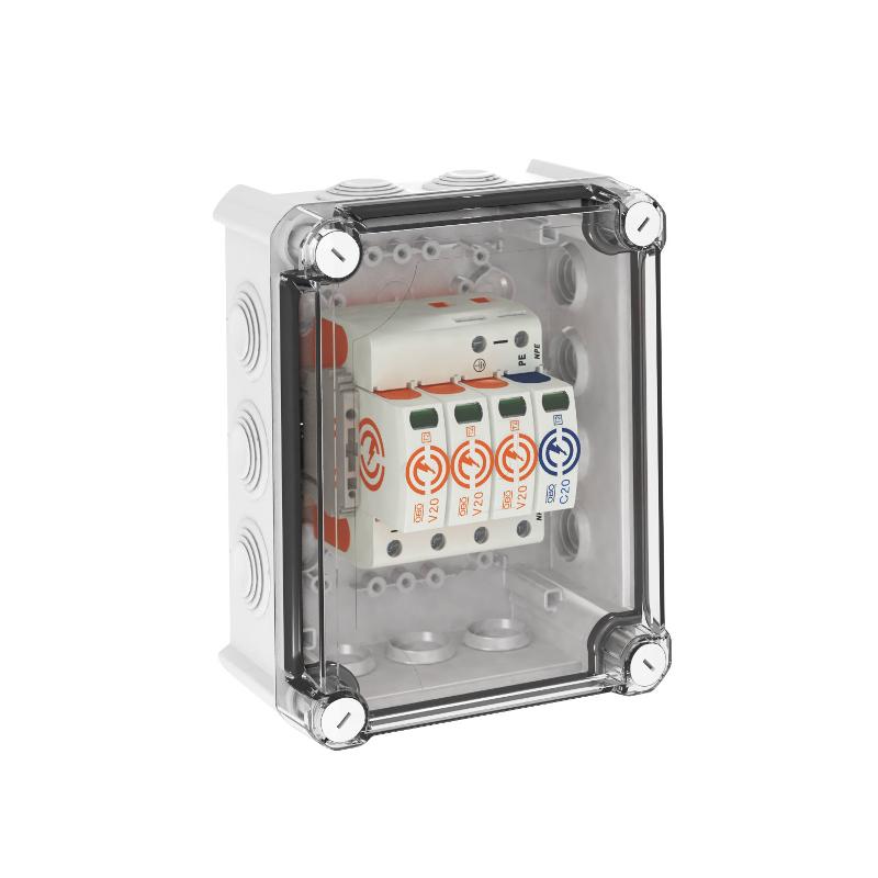Комплект УЗИП V20-3+NPE в защитном корпусе (Класс II), 280 В (VG-V20-3+NPE-280)