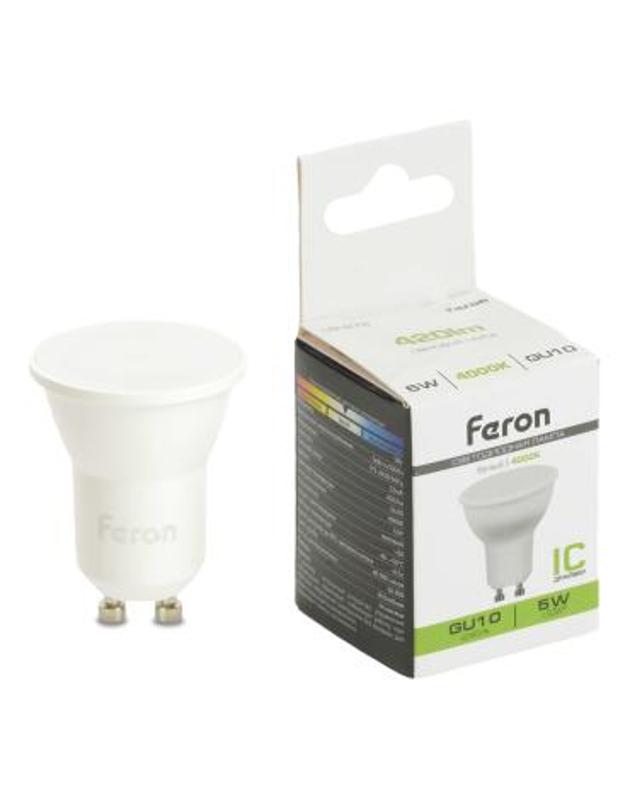 Лампа светодиодная, (5W) 230V GU10 4000K MR11, LB-272