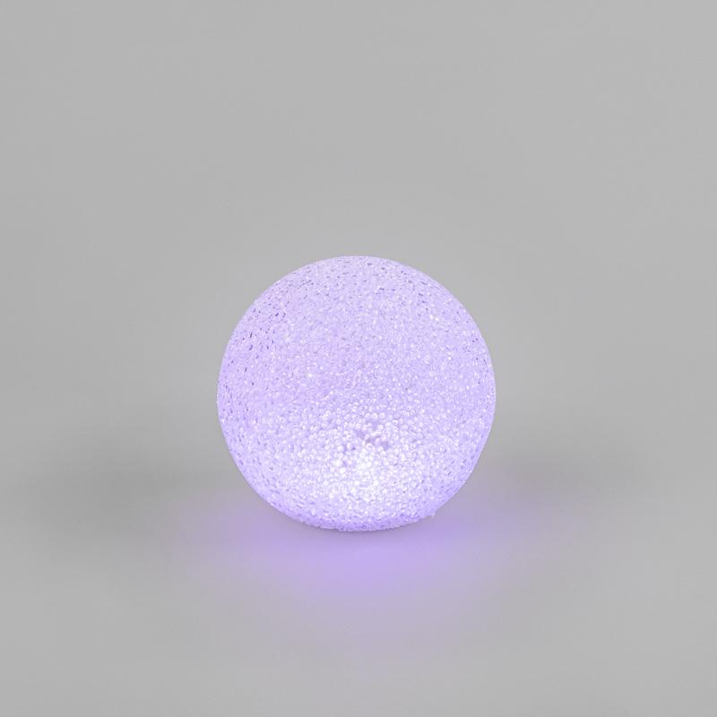 Фигура светодиодная "Снежок" RGB, 14 см