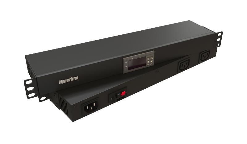 TMP-230V/2w-RAL9004 Микропроцессорная контрольная панель,1U, для всех шкафов 19'', подключение до двух устройств, датчик температ