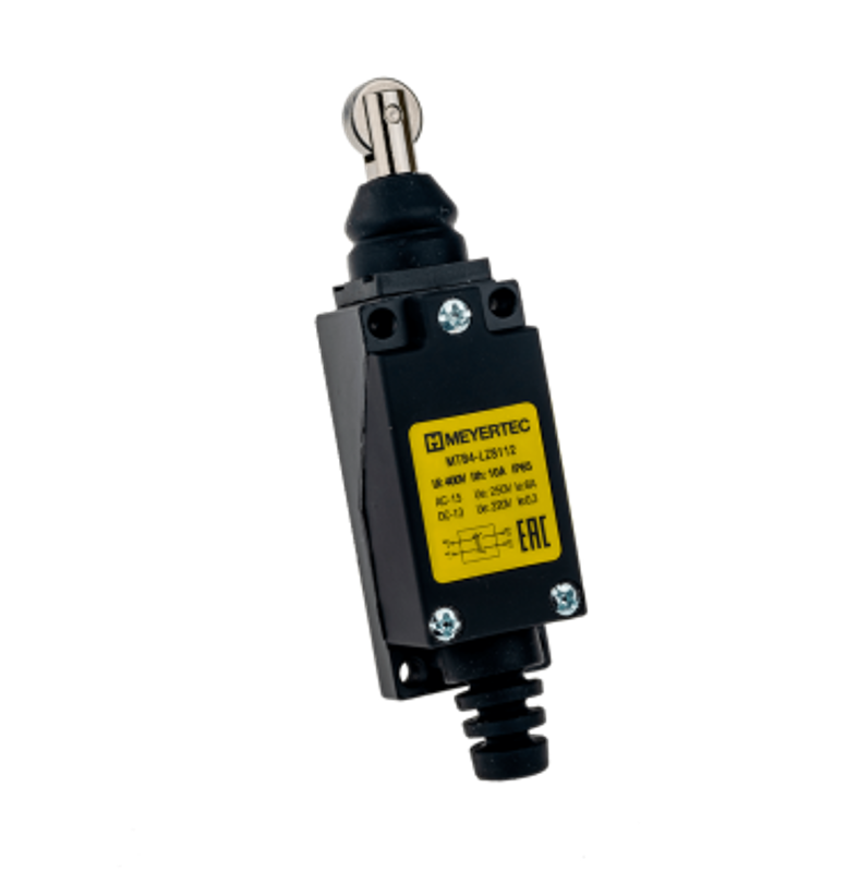 Выключатель концевой, 6 A NO+NC, IP65, ролик горизонтальный нажимной MTB4-LZ8112