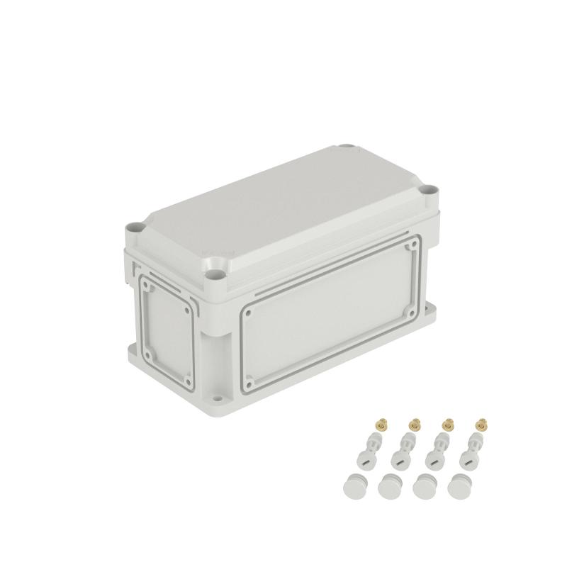 Корпус пластиковый RAM box IP67 300х150х160 мм(высота крышки 35) стенка с выбивными фланцами непрозрачная крышка