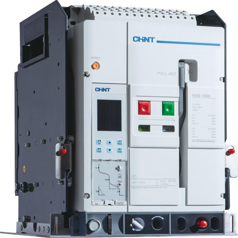 Выключатель автоматический воздушный NA8-1600H-800H/3P стац.,800А, 66кА, тип H, AC230В (R)