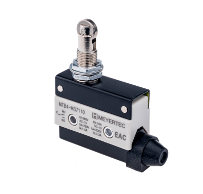 Выключатель концевой, NO+NC, IP54,поворотный нажимной ролик MTB4-MS7110