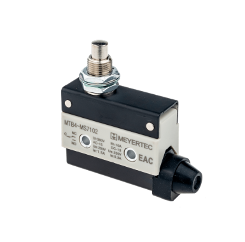 Выключатель концевой, NO+NC, IP54,плунжер MTB4-MS7102