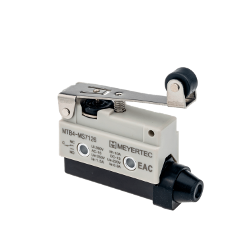 Выключатель концевой, NO+NC, IP54,рычаг с роликом MTB4-MS7126