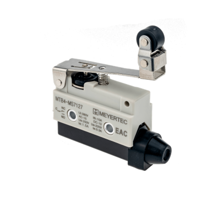 Выключатель концевой, NO+NC, IP54,рычаг с поворотным роликом MTB4-MS7127