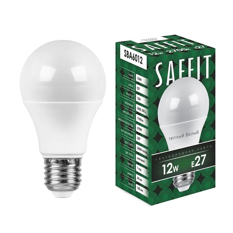 Лампа светодиодная SBA6012 12W 2700K 230V E27 A60