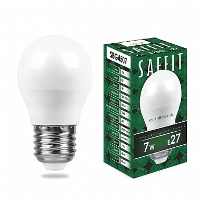 Лампа светодиодная SBG4507 7W 2700K 230V E27 G45