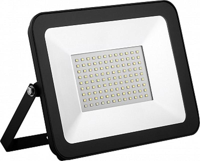 Прожектор светодиодный SFL90-100 2835SMD 100W 6400K AC220V/50Hz IP65, черный в компактном корпусе 255*35*180 мм