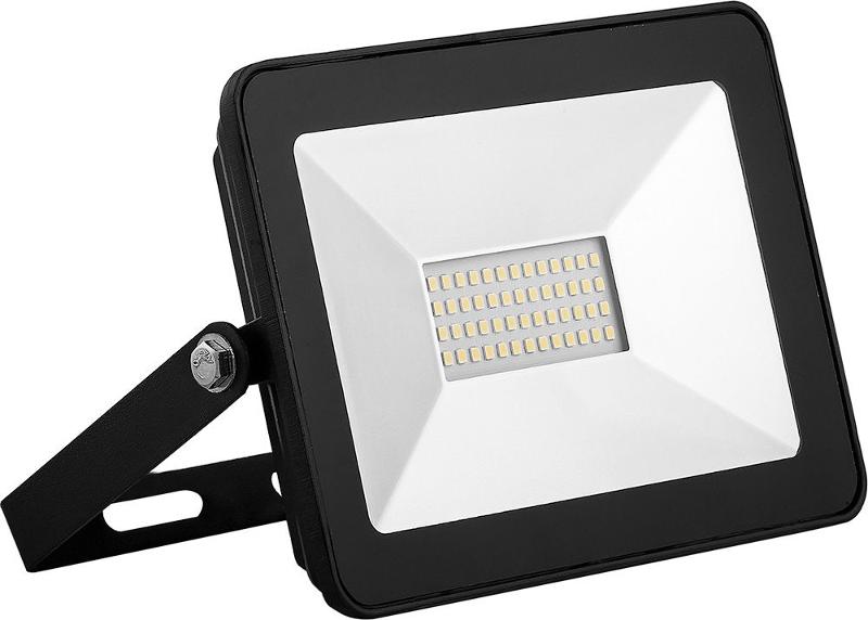 Прожектор светодиодный SFL90-30 2835SMD 30W 4000K AC220V/50Hz IP65, черный в компактном корпусе, 150*27*110 мм