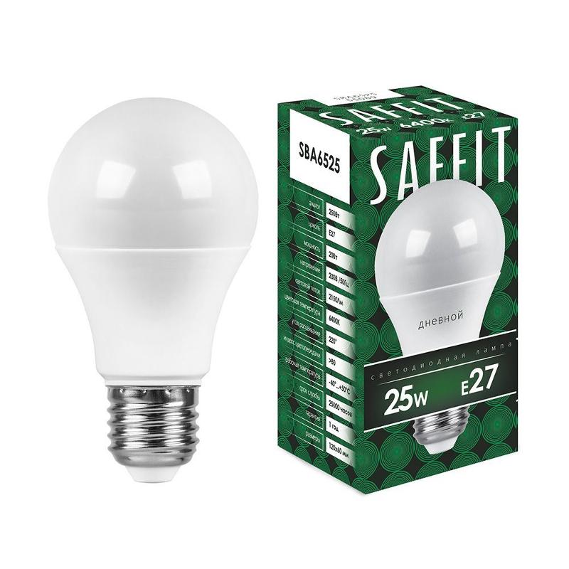 Лампа светодиодная SBA6525 25W 6400K 230V E27 A65