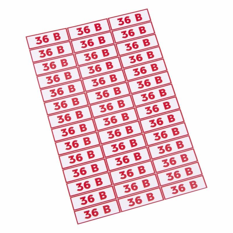 Наклейка знак электробезопасности " 36 В"10*30 мм