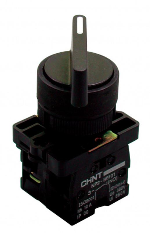 Переключатель NP2-EJ25, 2 положения с фиксацией, 1НЗ +1НО IP40
