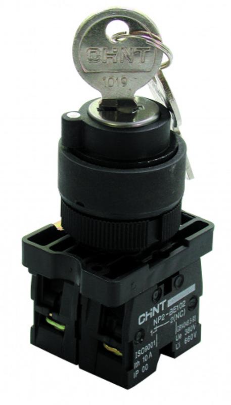 Переключатель NP2-EG21, 2 положения с фиксацией, 1НО IP40