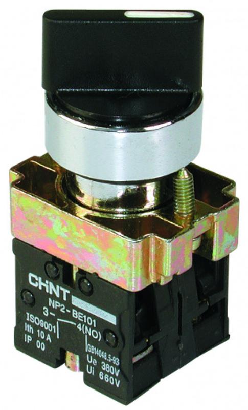 Переключатель NP2-BD53, 3 положения с возвратом, 2НО IP40
