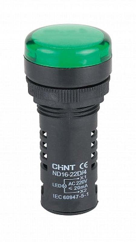 Индикатор ND16-22DS/4 зеленый АС110В (R)