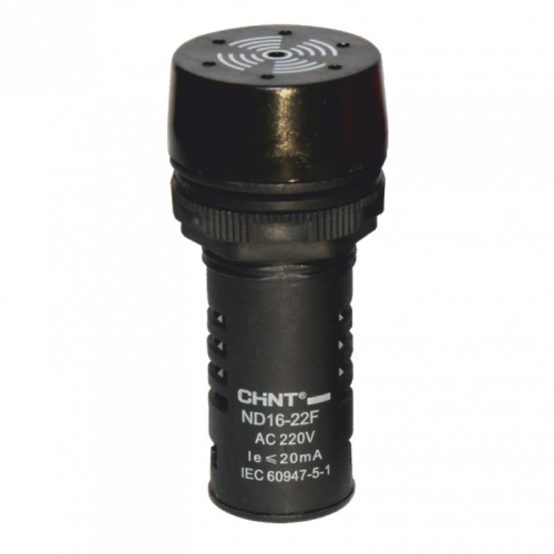 Сигнализатор звуковой ND16-22L Φ22 мм черный АС/DC24В (R)