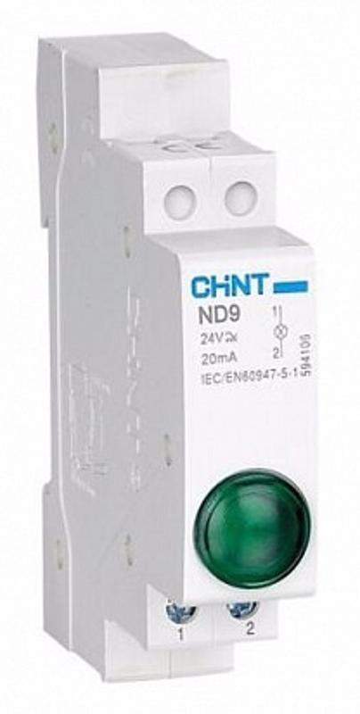 Индикатор ND9-1/g зеленый, AC/DC24В (LED) (R)