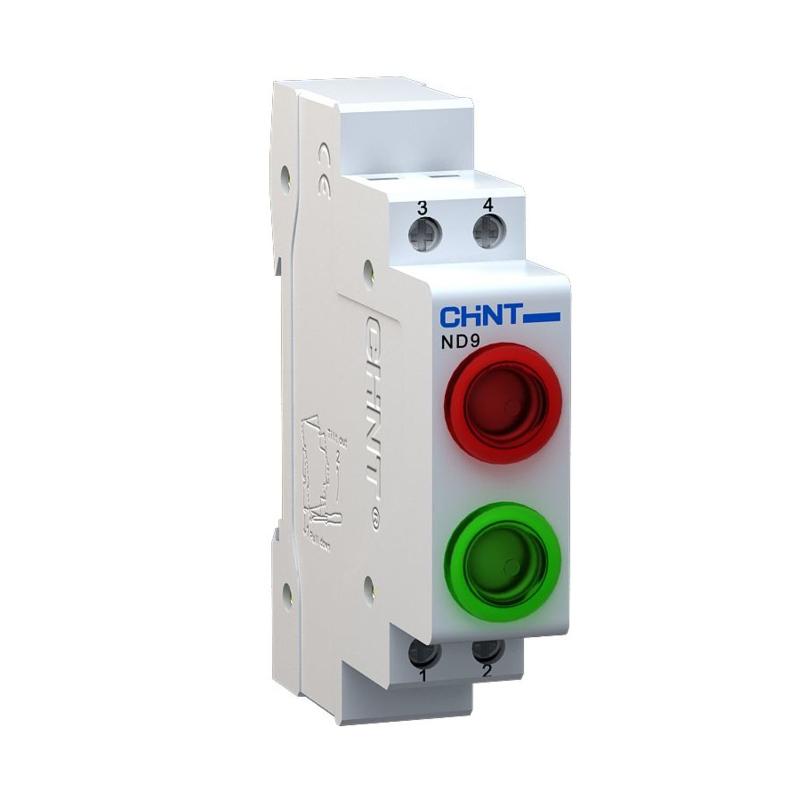Индикатор ND9-2/gg зеленый+зеленый, AC/DC230В (LED) (R)