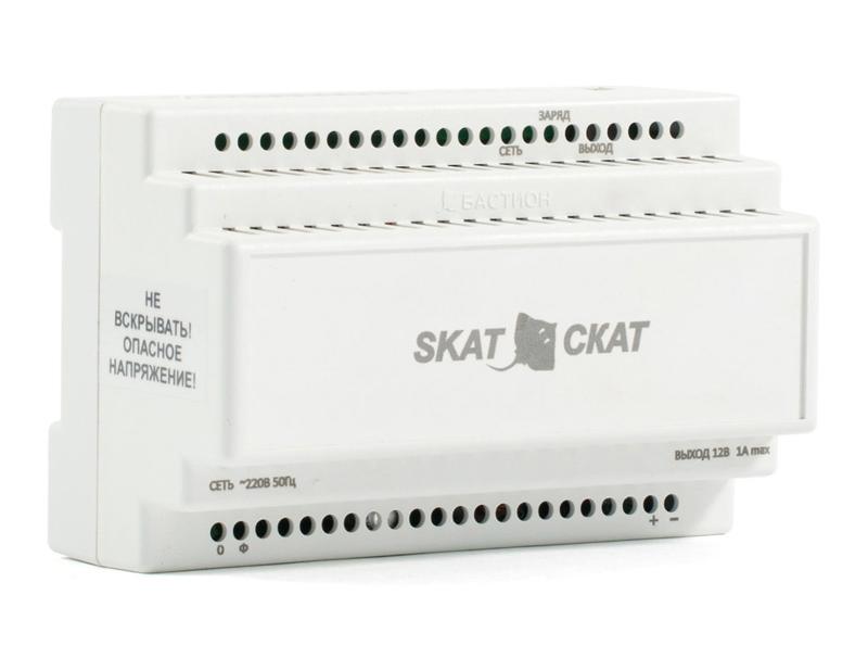 SKAT-12DC-1.0 LiIon источник питания на Li-ion АКБ 5200 мАч, 7,4 В. 12 В, 1 А
