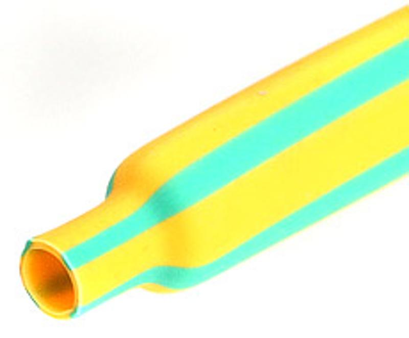 Трубка термоусаживаемая ТУТнг-LS-16/8 желто-зеленая (100м/рул)