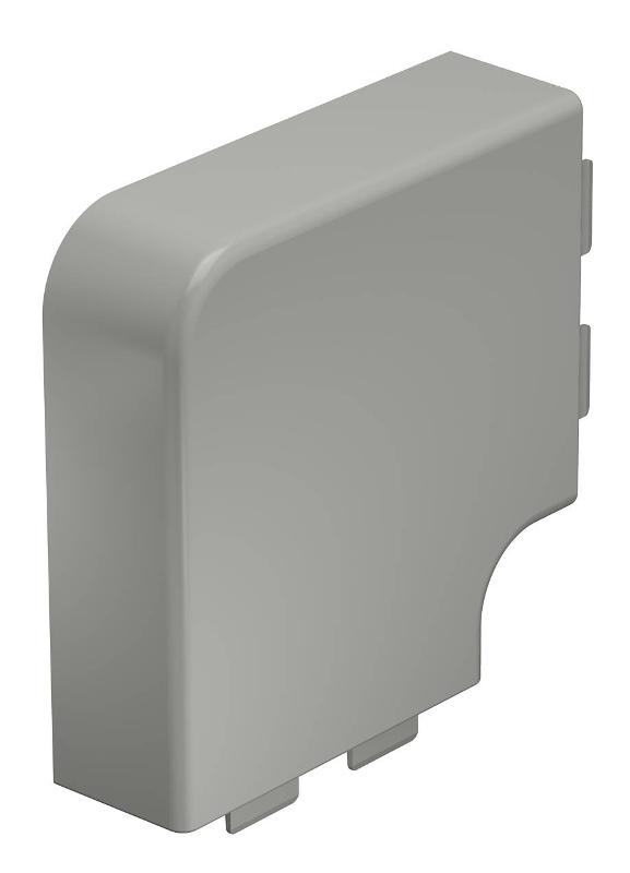 Крышка плоского угла кабельного канала WDK 40x110 мм (ПВХ,серый) (WDK HF40110GR)