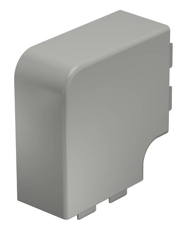 Крышка плоского угла кабельного канала WDK 60x110 мм (ПВХ,серый) (WDK HF60110GR)