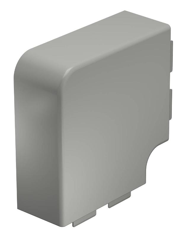 Крышка плоского угла кабельного канала WDK 60x130 мм (ПВХ,серый) (WDK HF60130GR)