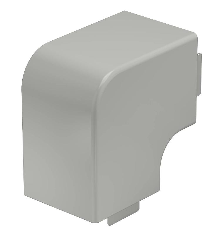 Крышка плоского угла кабельного канала WDK 60x60 мм (ПВХ,серый) (WDK HF60060GR)