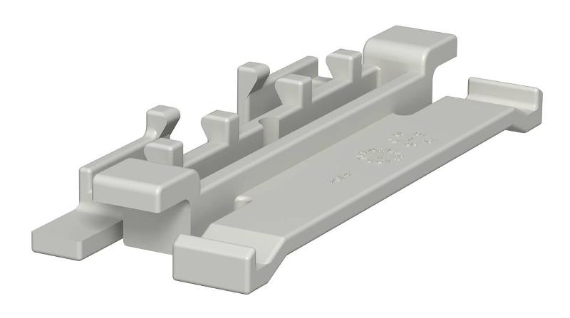 Фиксатор крышки кабельного канала WDK h=90 мм (ПВХ,светло-серый) (2370 90)
