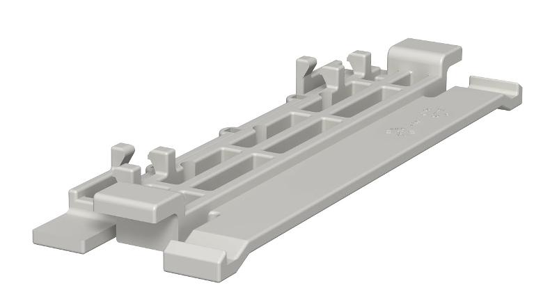 Фиксатор крышки кабельного канала WDK h=130 мм (ПВХ,светло-серый) (2370 130)