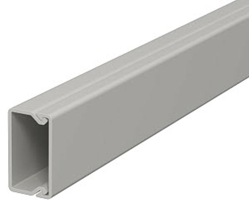 Мини-канал WDK с крышкой 15x30x2000 мм (высота борта 17 мм, крышка 30 мм) ПВХ светло-серый RAL 7035