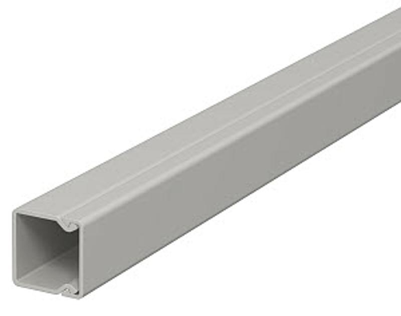 Мини-канал WDK с крышкой 20x20x2000 мм (высота борта 17 мм, крышка 17 мм) ПВХ серый RAL 7030