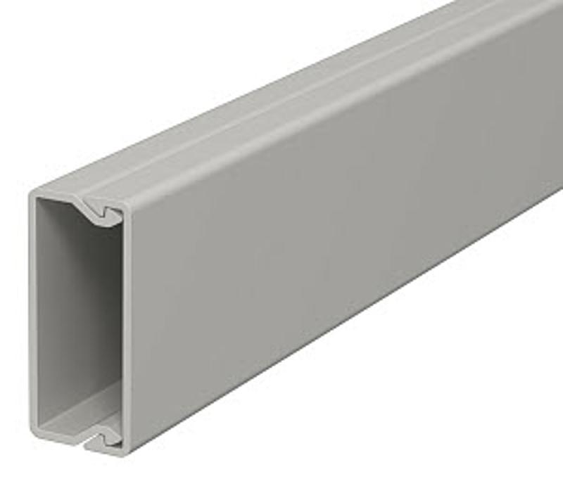 Мини-канал WDK с крышкой 15x40x2000 мм (высота борта 18 мм, крышка 40 мм) ПВХ серый RAL 7030