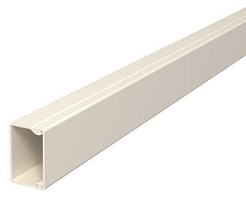 Мини-канал WDK с крышкой 40x40x2000 мм (высота борта 40 мм, крышка 40 мм) ПВХ кремовый RAL 9001