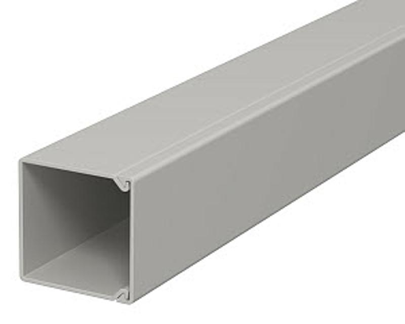 Мини-канал WDK с крышкой 25x25x2000 мм (высота борта 26 мм, крышка 25 мм) ПВХ серый RAL 7030