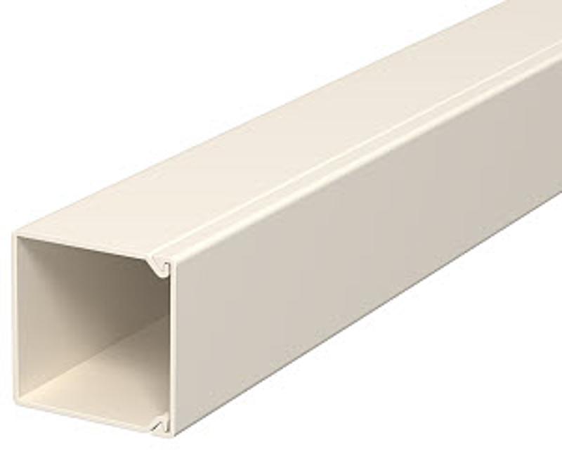 Мини-канал WDK с крышкой 25x25x2000 мм (высота борта 26 мм, крышка 25 мм) ПВХ кремовый RAL 9001