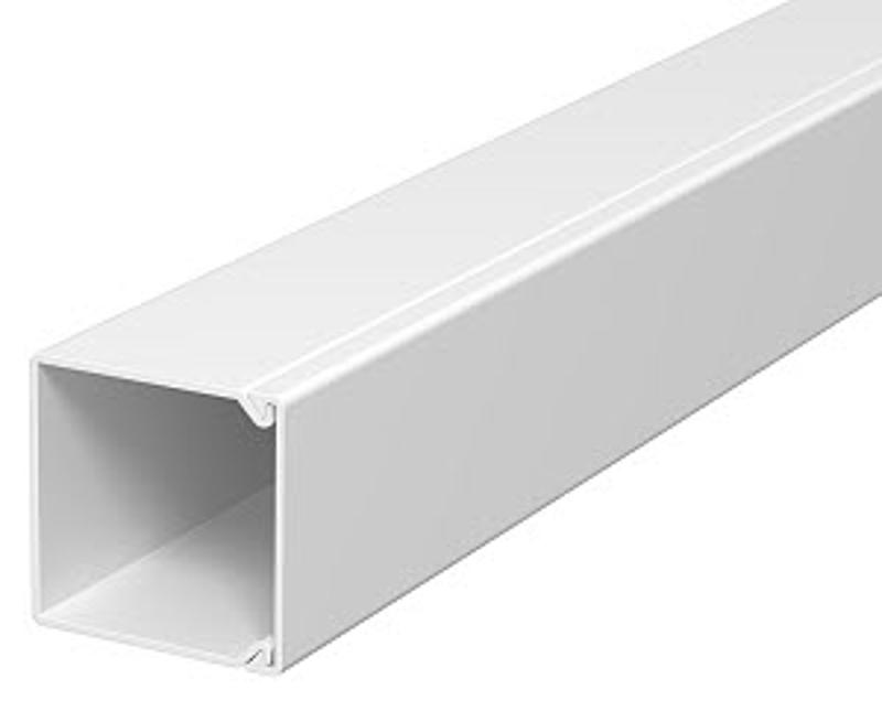 Мини-канал WDK с крышкой 25x25x2000 мм (высота борта 26 мм, крышка 25 мм, скотч) ПВХ белый RAL 9010