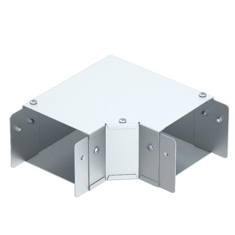 Угловая секция 90° с крышкой 150х150мм, FS (SA6690T)