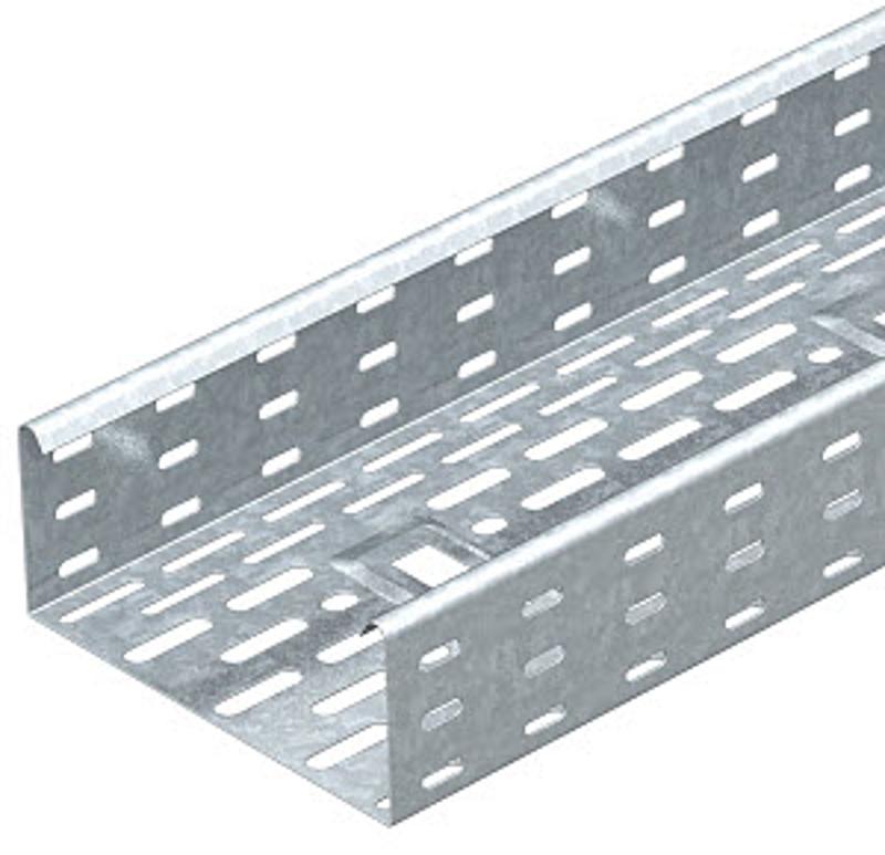 Кабельный листовой лоток перфорированный 85x600x3000 мм (DKS 860 FT)