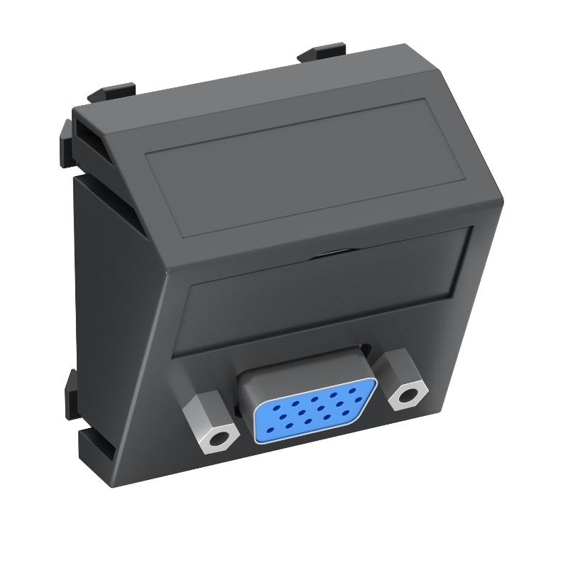 Мультимедийная рамка VGA Modul45 (черный) (MTS-VGA S SWGR1)