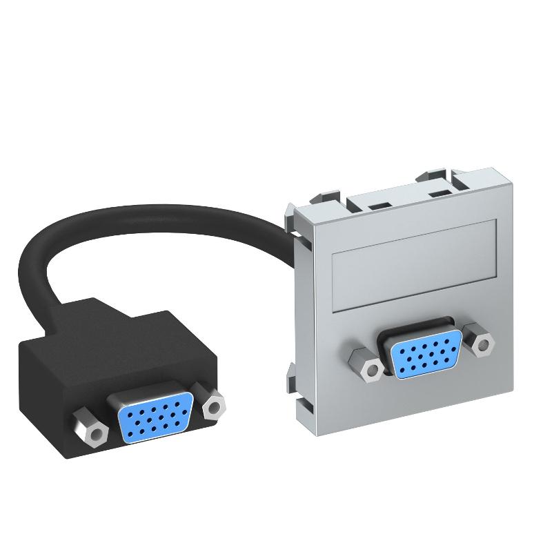 Мультимедийная рамка VGA Modul45 (серебристый) (MTG-VGA F AL1)