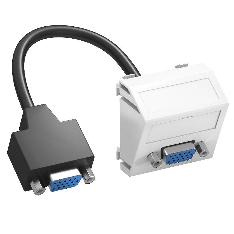 Мультимедийная рамка VGA Modul45 (белый) (MTS-VGA F RW1)