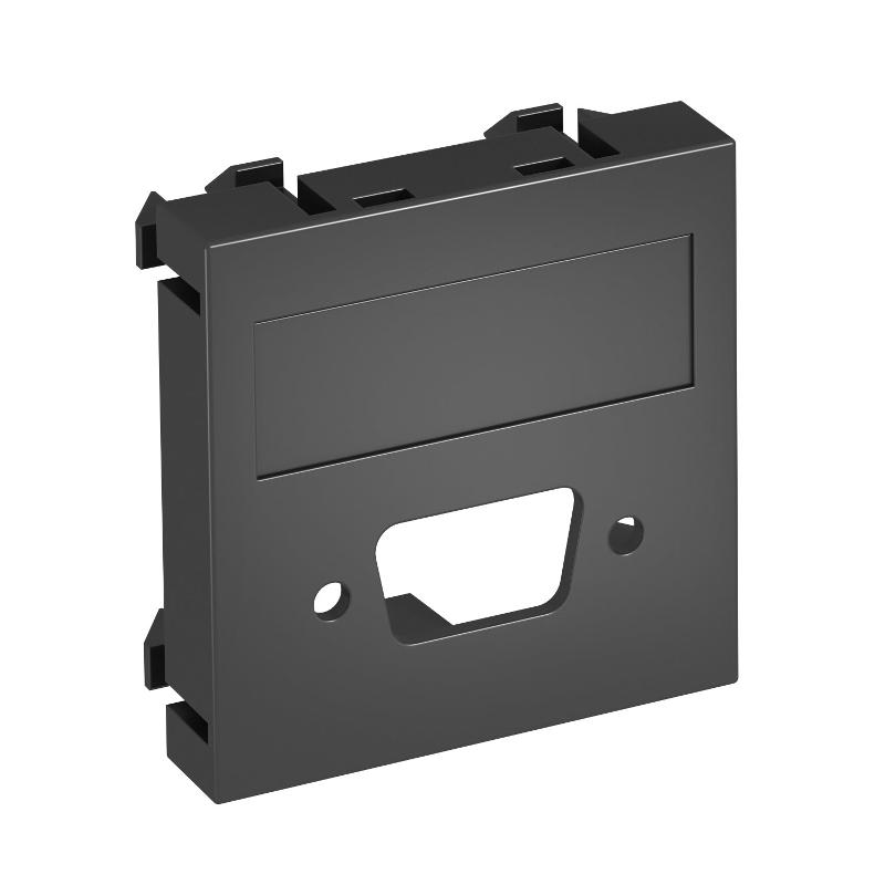 Мультимедийная рамка VGA/D-Sub9 Modul45 (черный) (MTG-DB O SWGR1)