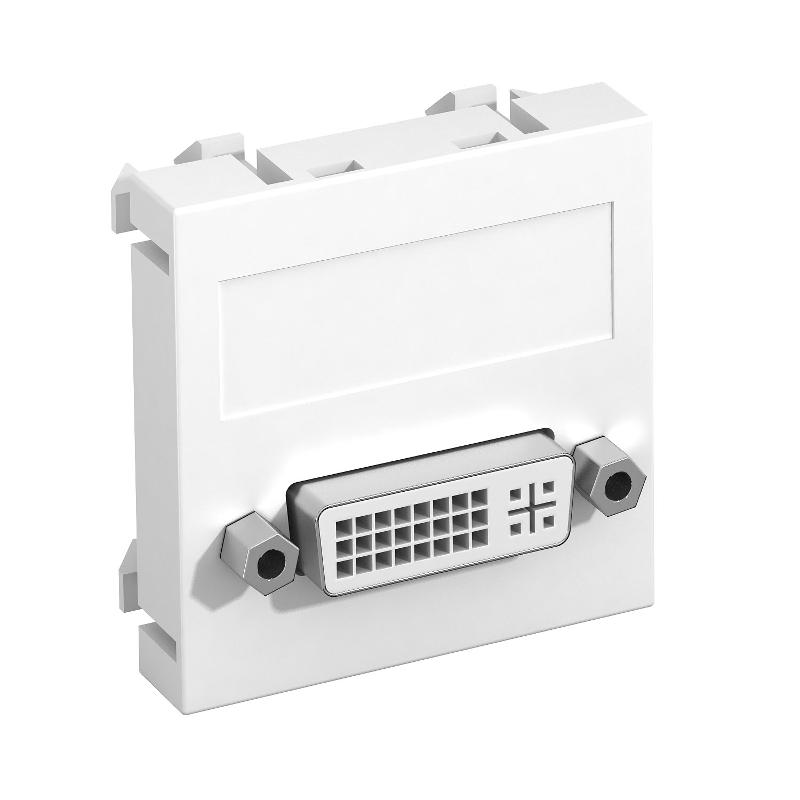 Мультимедийная рамка DVI Modul45 (белый) (MTG-DVI S RW1)