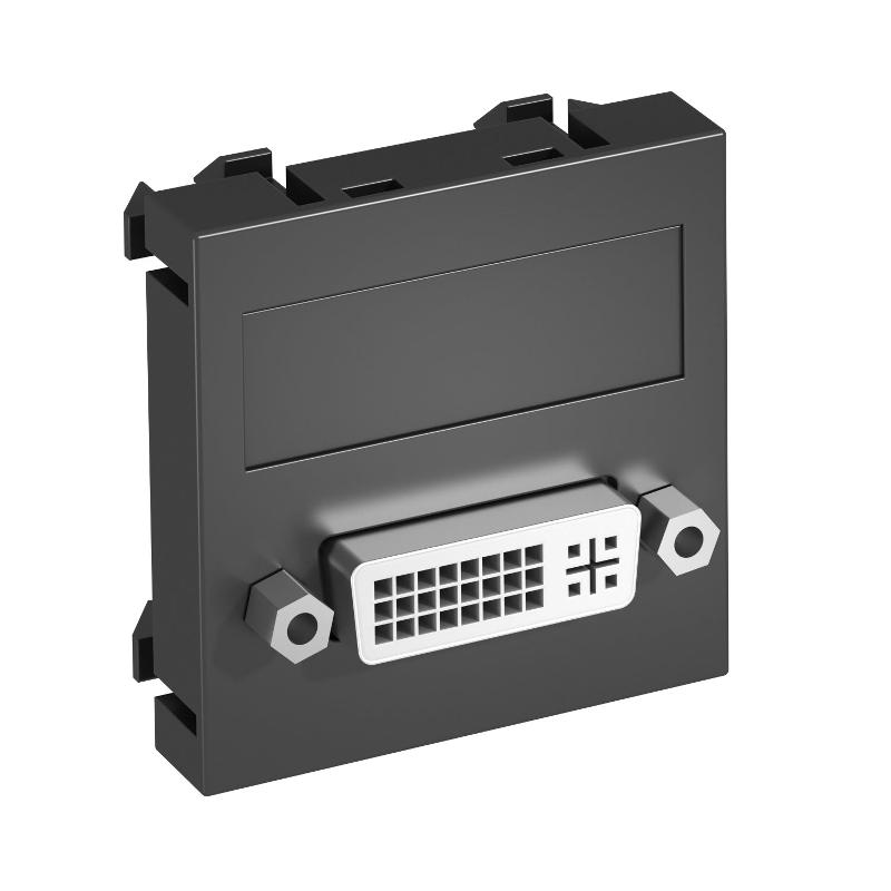 Мультимедийная рамка DVI Modul45 (черный) (MTG-DVI S SWGR1)